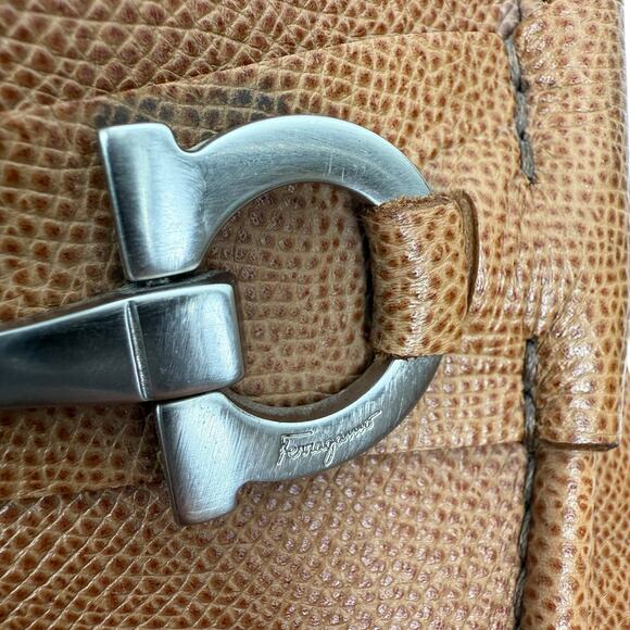 Salvatore Ferragamo Grandioso 2 Gancini Bit Leather Loafers Brown Size 11.5 EEE - Picture 12 of 13